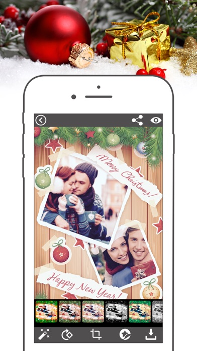 Xmas Selfie College Maker screenshot 4