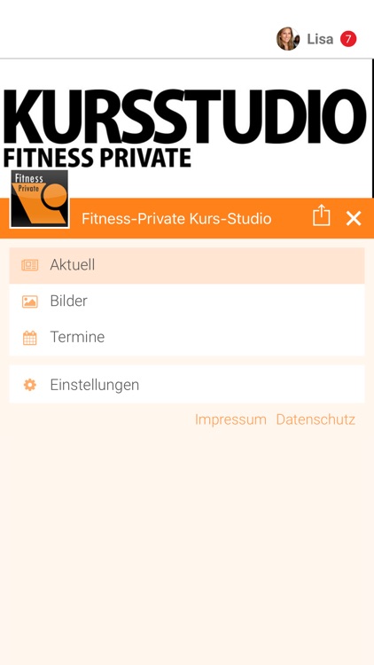 Fitness-Private Kurs-Studio