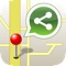 MapApp provides basic geosharing services that are not provided natively by mobile phones that run the Maps application