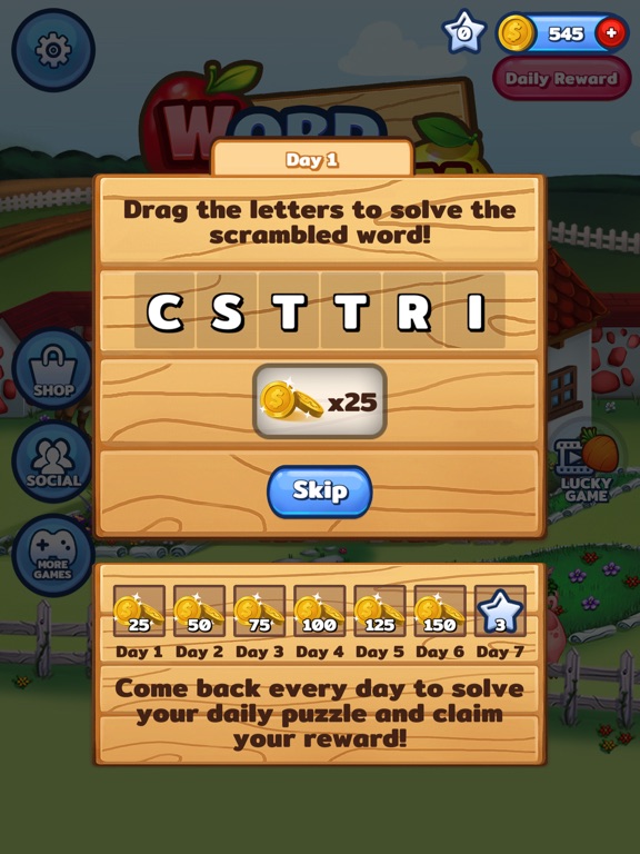 iPad Image of Word Farm - Search Puzzle Game