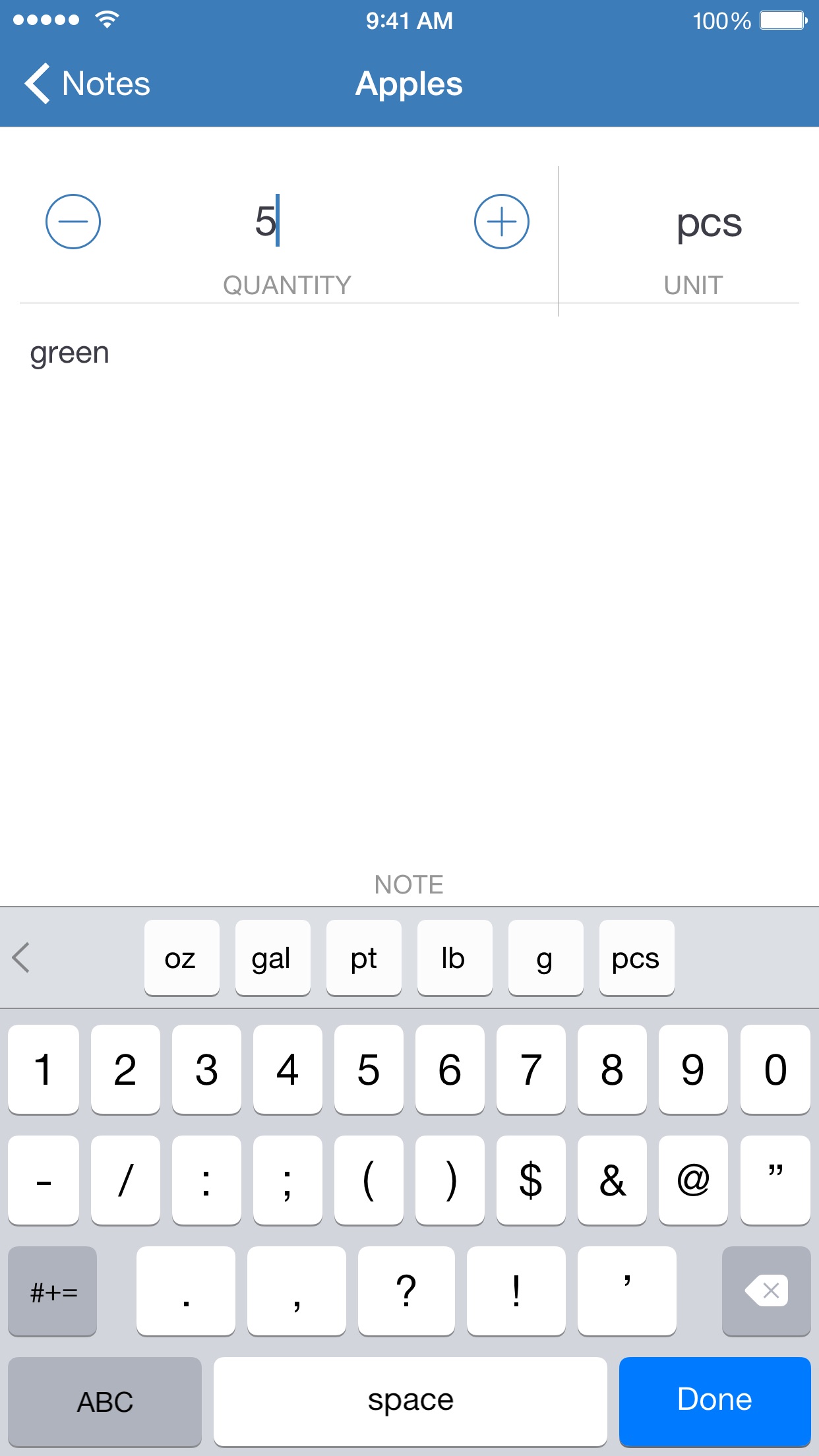 Screenshot do app Shoppy ~ Groceries