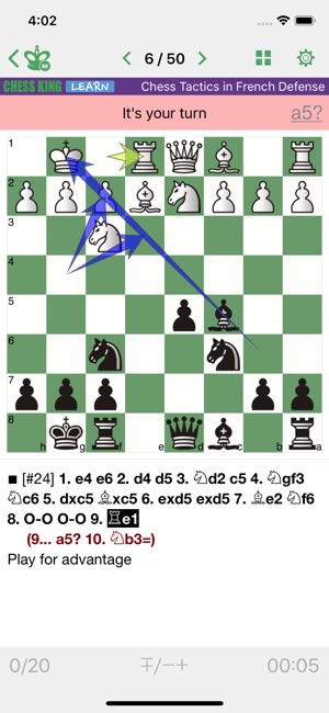 Chess Tactics in French Def.