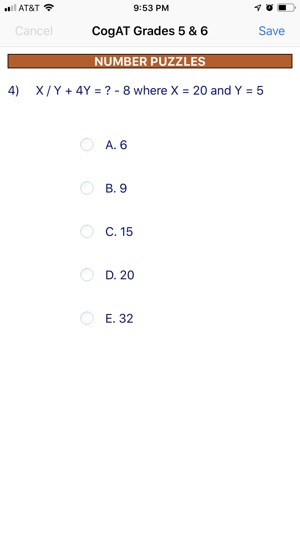 CogAT Grades 5 & 6(圖6)-速報App