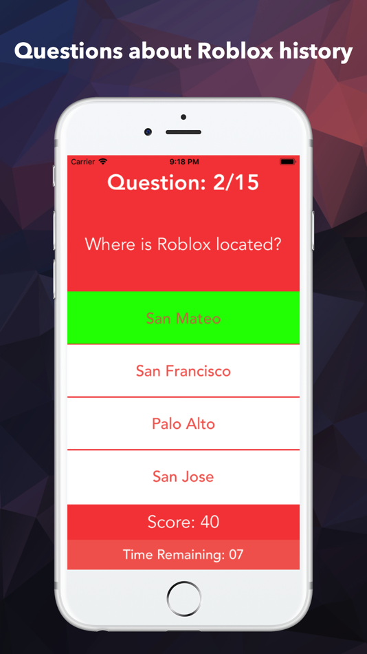 The Quiz For Roblox Ios Games Appagg