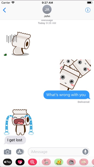 Cutie Toilet Roll StickGIFs screenshot 4