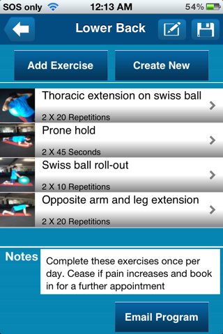 PhysPrac:Exercise Prescription screenshot 3