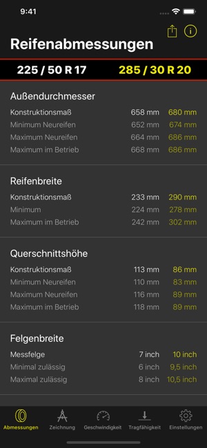 Tyre Dimensions(圖2)-速報App