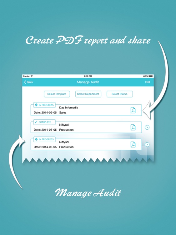 ISO/TS 29001 audit app