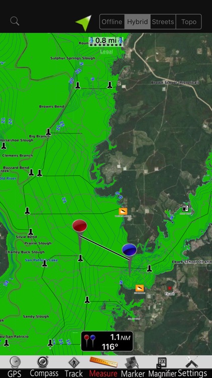Toledo Bend GPS Nautical Chart