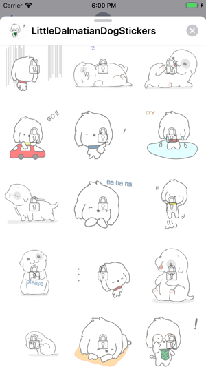 Little Dalmatian Dog Stickers(圖6)-速報App