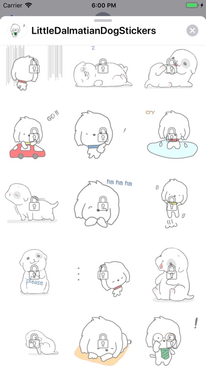 Little Dalmatian Dog Stickers screenshot-5