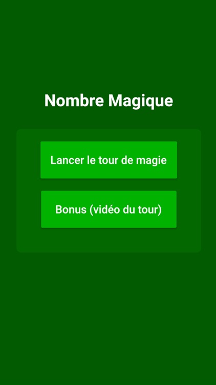 Magie - Nombre magique