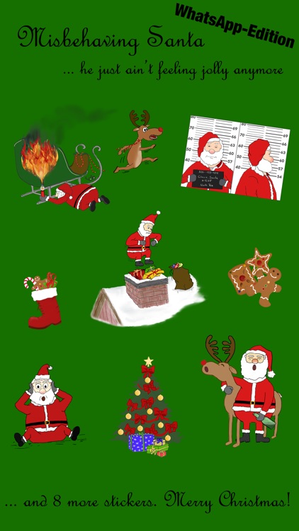 Misbehaving Santa WhatsApp