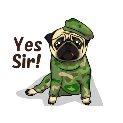 Sticker Animated YellowPug