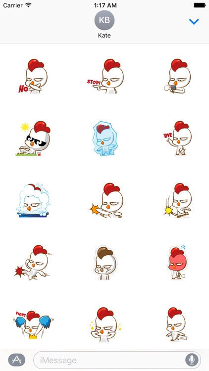 Grumpy Chicken Stickers Pack