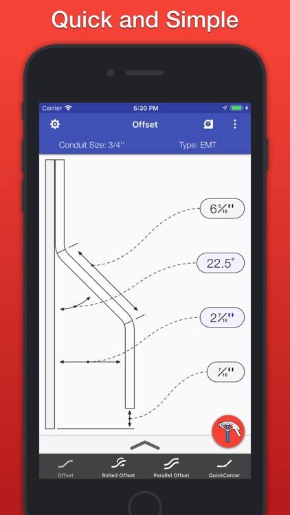 QuickBend: Offset