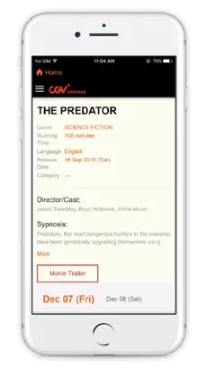 Screenshot 3 CGV Cinemas HK iphone