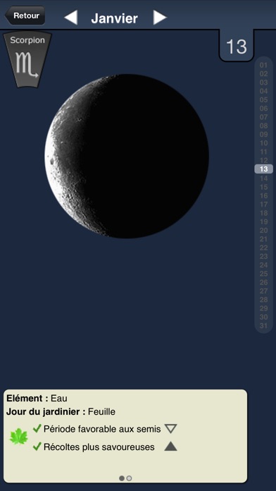 Calendrier lunaire 2018 screenshot 2