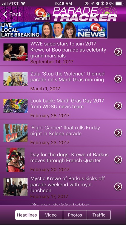 WDSU Parade Tracker