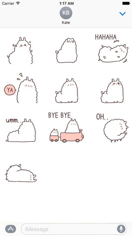 Cute Alpaca Alpacamoji Sticker