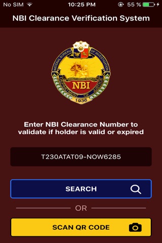 NBI Clearance Verification screenshot 2