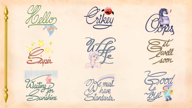 Cursive Script Stickers(圖5)-速報App