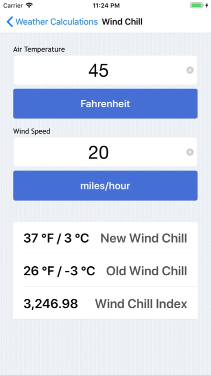 Weather Calculations