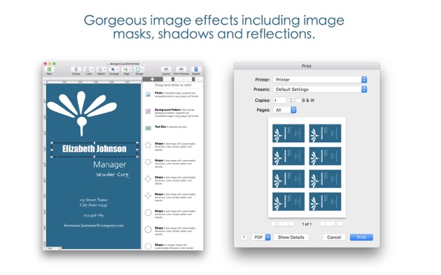 bp business card designer をmac app storeで
