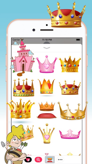 Majestic Crown Stickers screenshot 3