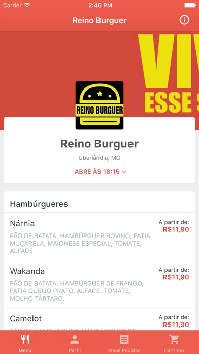 How to cancel & delete Reino Burguer Delivery from iphone & ipad 1