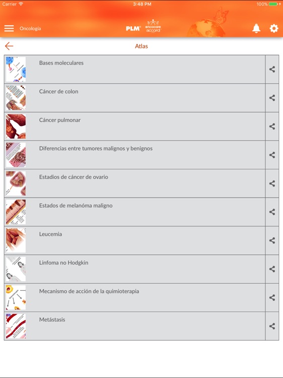 PLM Oncología for iPad