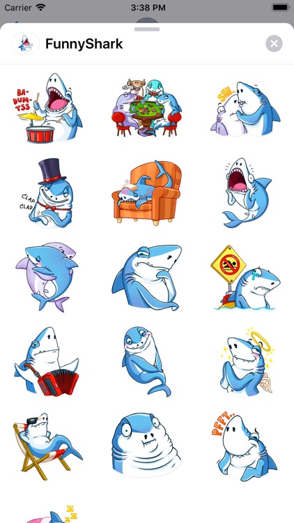 Funny Shark Sticker 2019