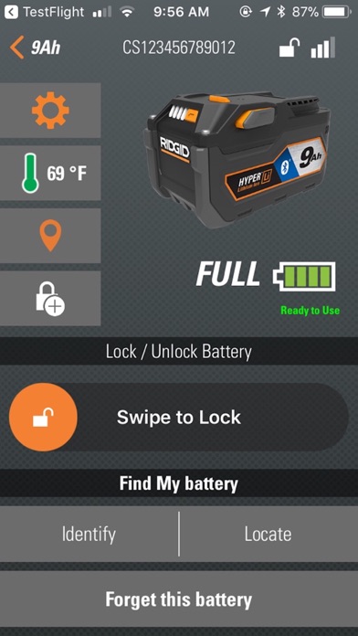 RIDGID OCTANE Battery screenshot 2