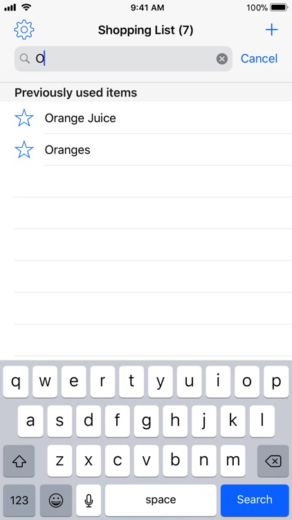 Easy Shopping List