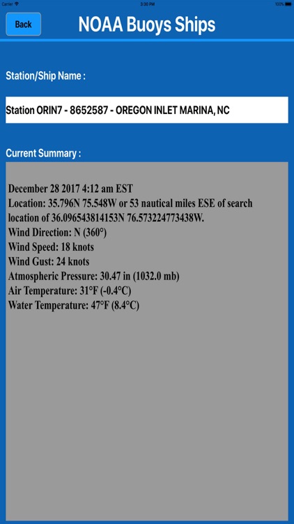 NOAA Buoys & Ships MGR