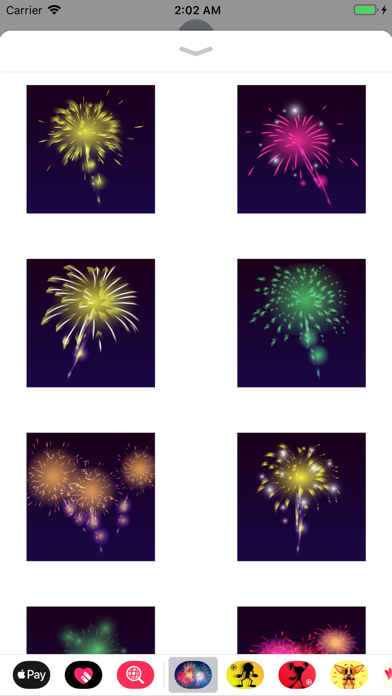 Animated Fireworks GIF SMS App screenshot 4
