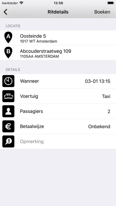 Amsterdam Taxi App screenshot 2