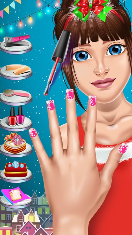 Christmas Hair Nail Salon Game screenshot-4