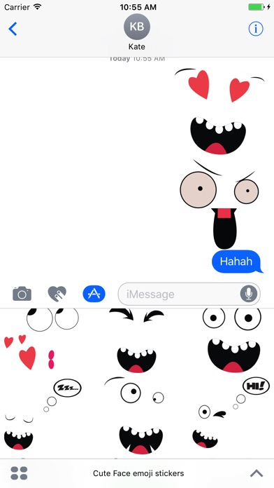 Cute Face emoji stickers screenshot 3