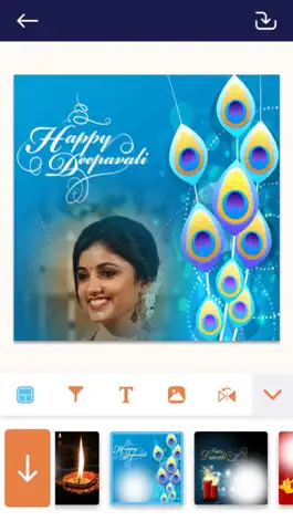 Game screenshot Happy Diwali Photo Frame apk