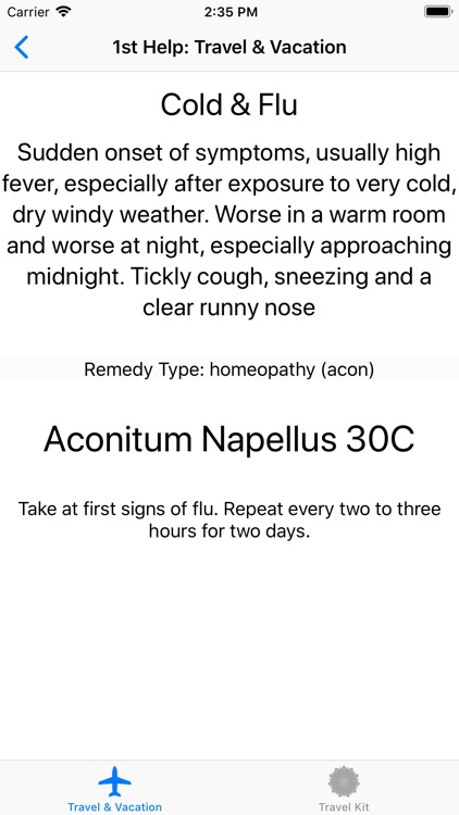 1st Help: Travel & Vacation