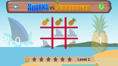 Sharks Vs Pineapples TicTacToe screenshot 2