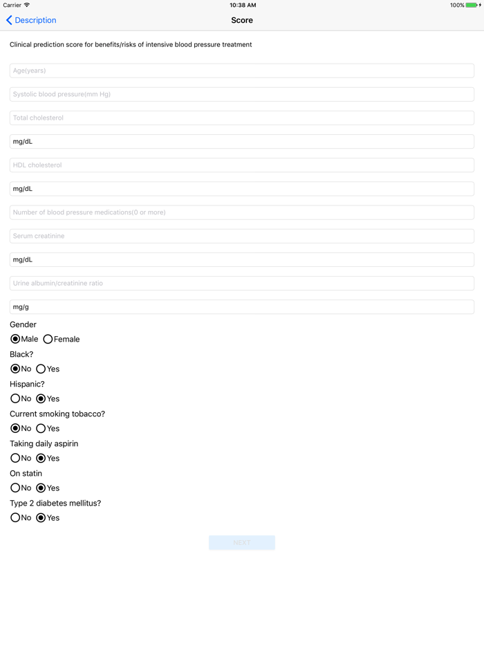 Blood Pressure Calculation