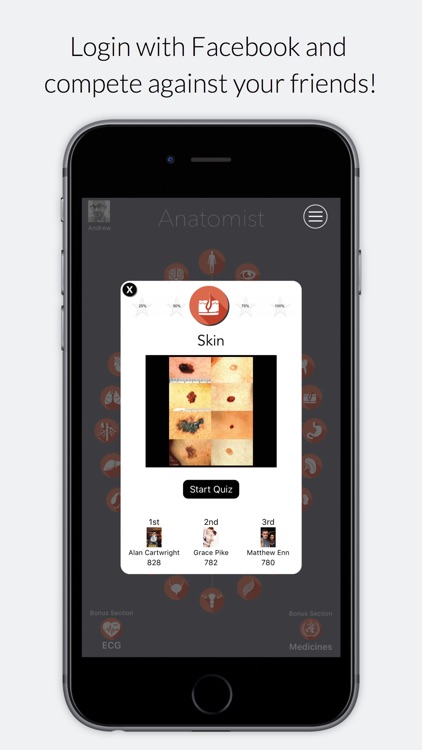 Anatomist – Anatomy Quiz App for Medical Students