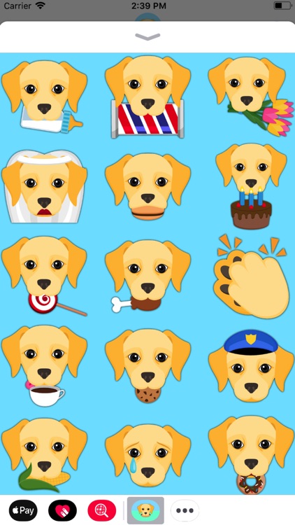Yellow Labrador Emoji screenshot-4