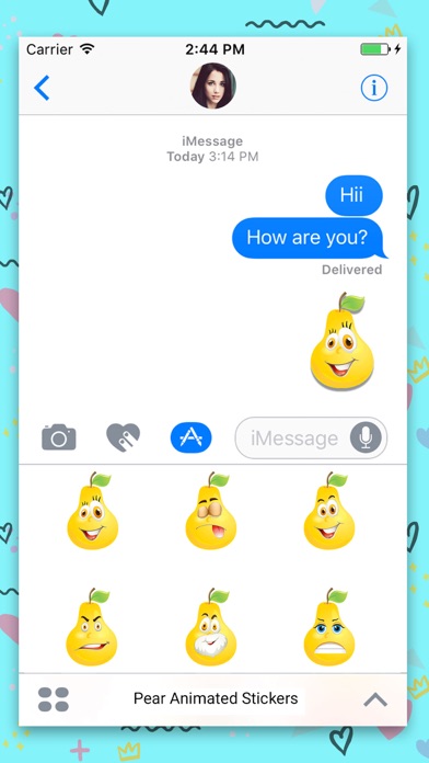 Crazy Pear : Animated stickers screenshot 2