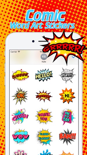 Comic Word Art Stickers(圖3)-速報App