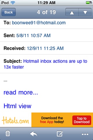 Windows Live Hotmail screenshot 4