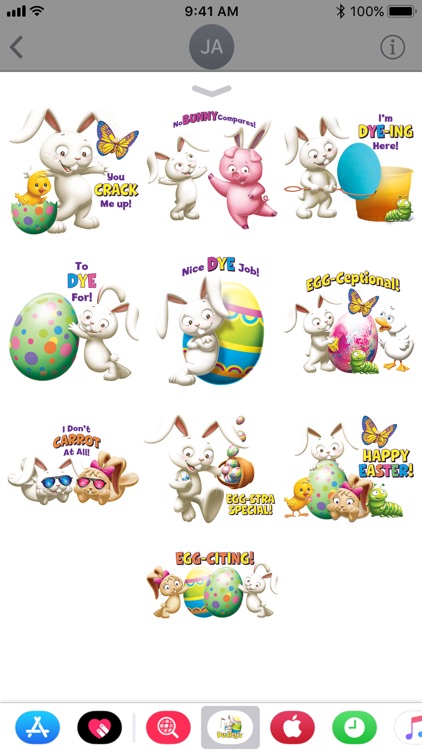 Dudley's Easter Stickers