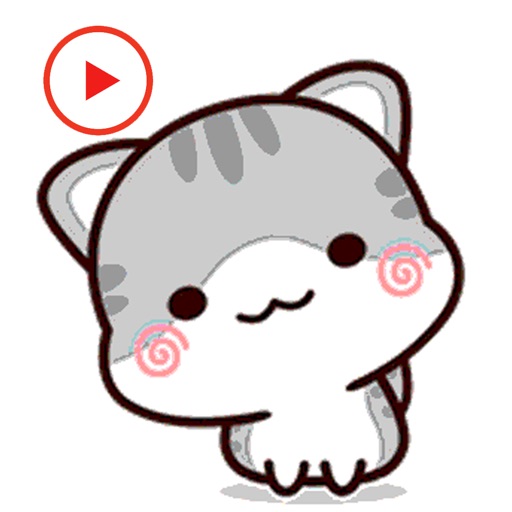 Animated Kitten Cat Stickers